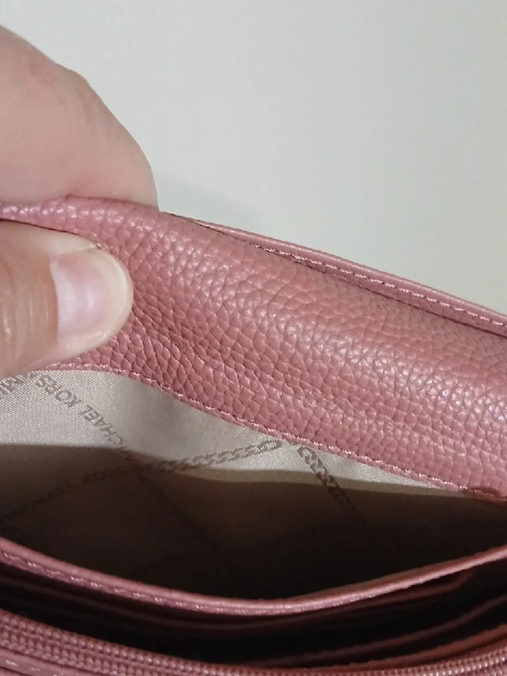 Michael Kors Dusty Pink Leather Crossbody Shoulder Bag